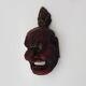 Old Japanese mask in polychrome wood. 70s 80s