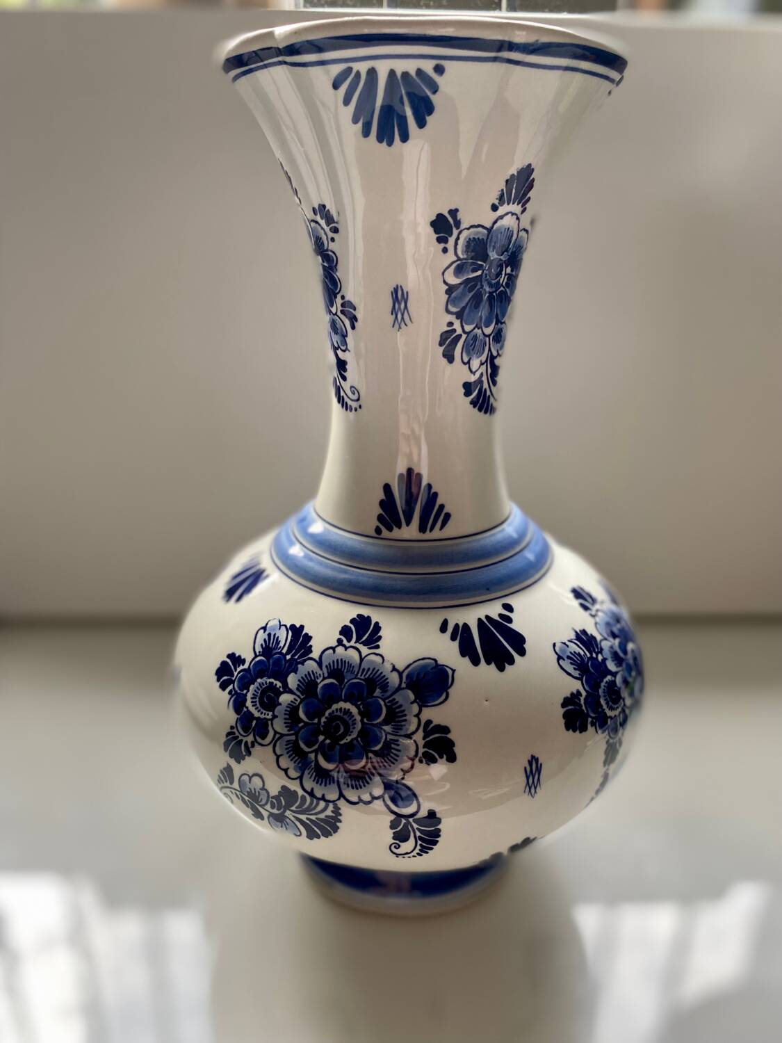 Delft Blue porcelain vase