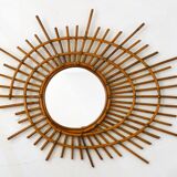 Ortf rattan sun mirror