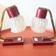 Paire de lampes design années 50