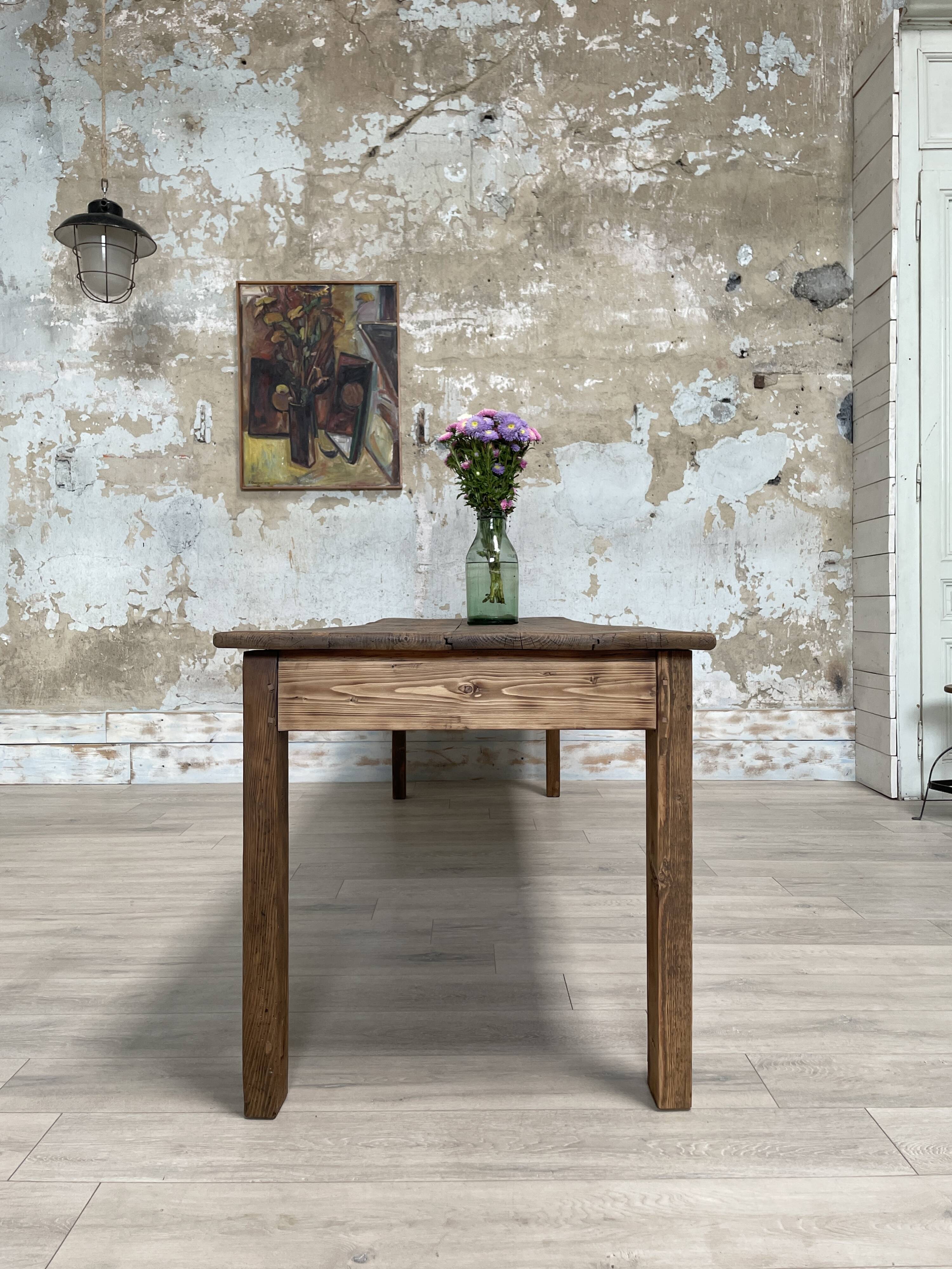 Vintage solid fir farm table.