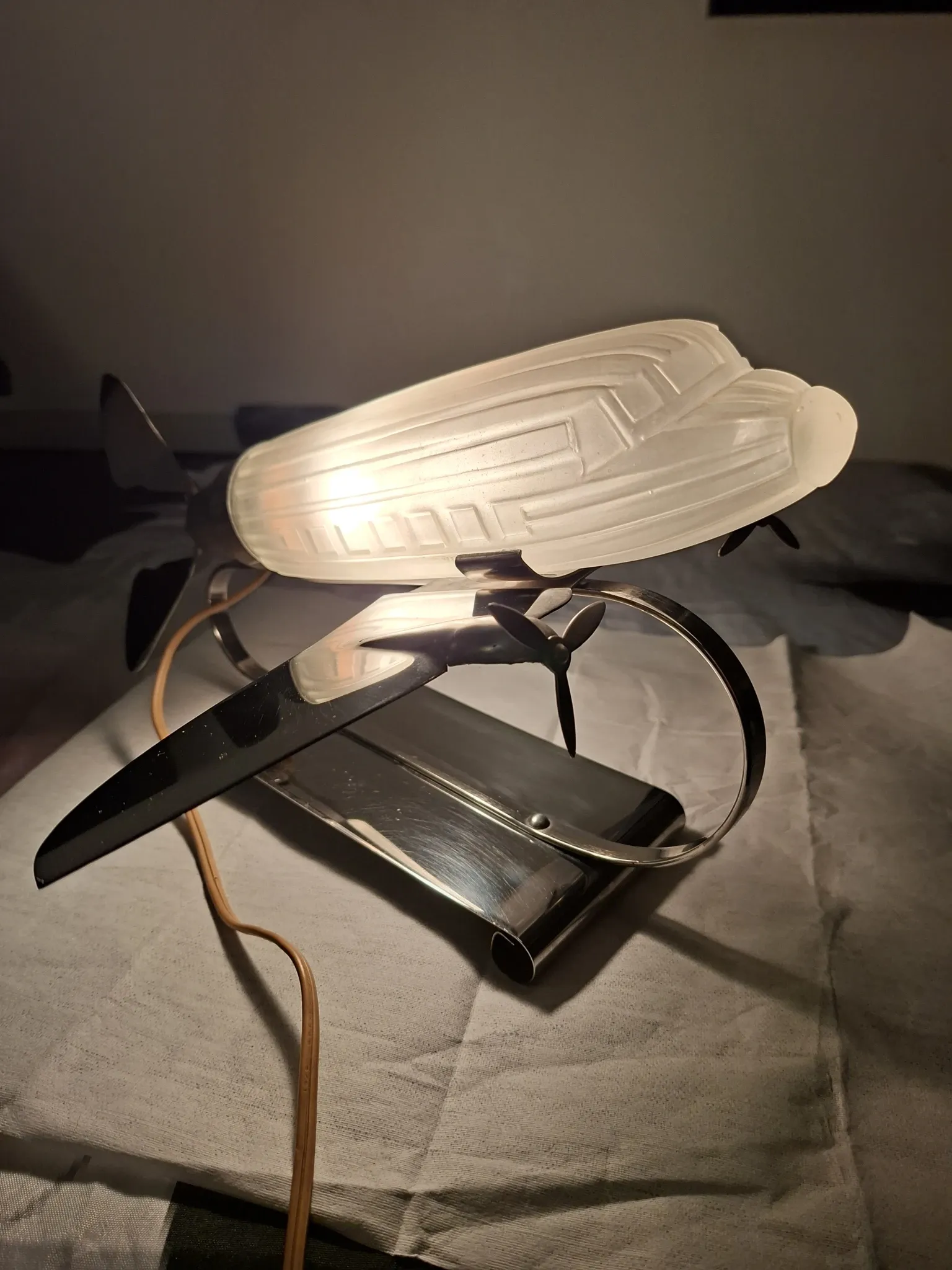 Rare lamp/airship sarsaparilla deco designs nyc