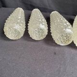 4 tulips, lampshade, vintage. Diamond Point.