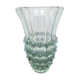 Pointed moulded glass vase