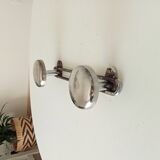 Vintage chrome wall coat rack from the 60s/70s