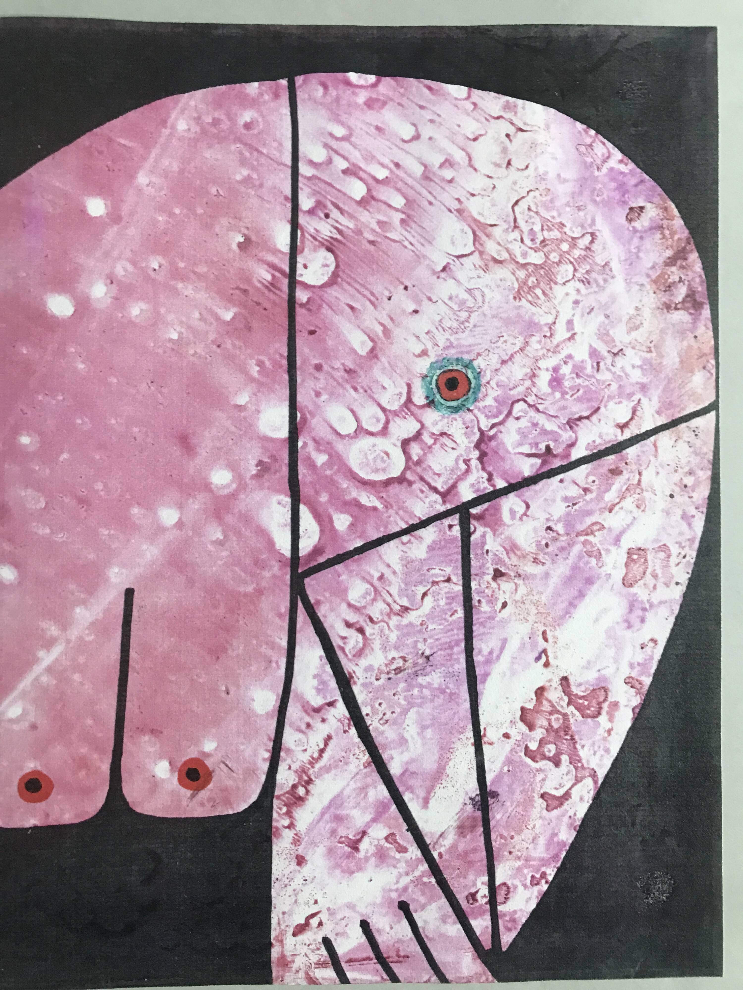 Pierre székely, cocotte, 1981. original print signed in ink