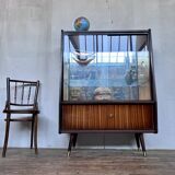 High living scandinavian showcase vintage compass feet 1960