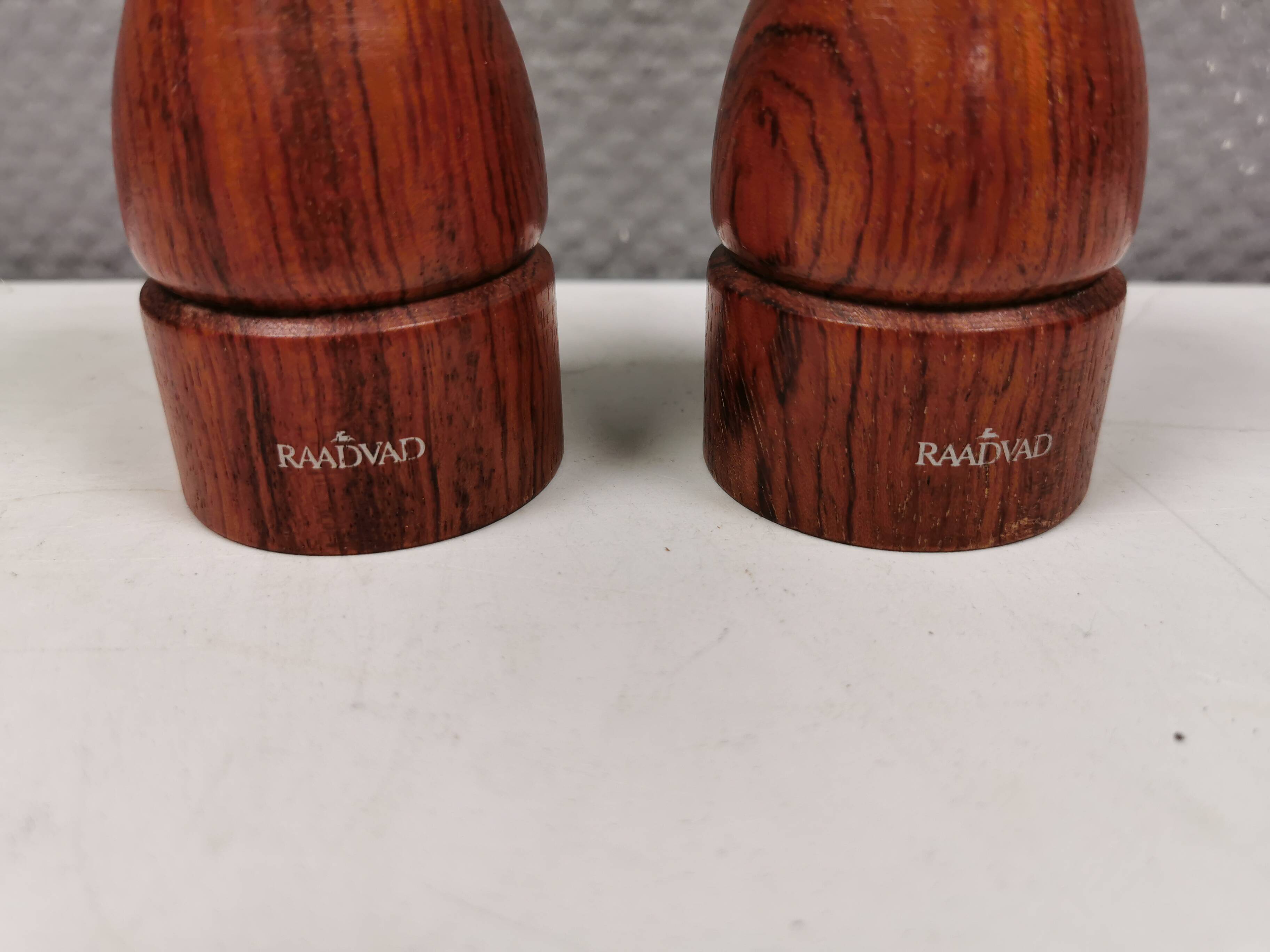 Set of salt and pepper grinders from Danish Raadvad 1980s.