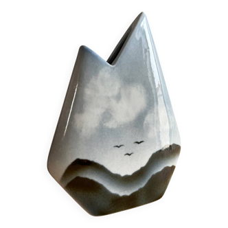 Vase porcelaine Virebent - Yves Mohy