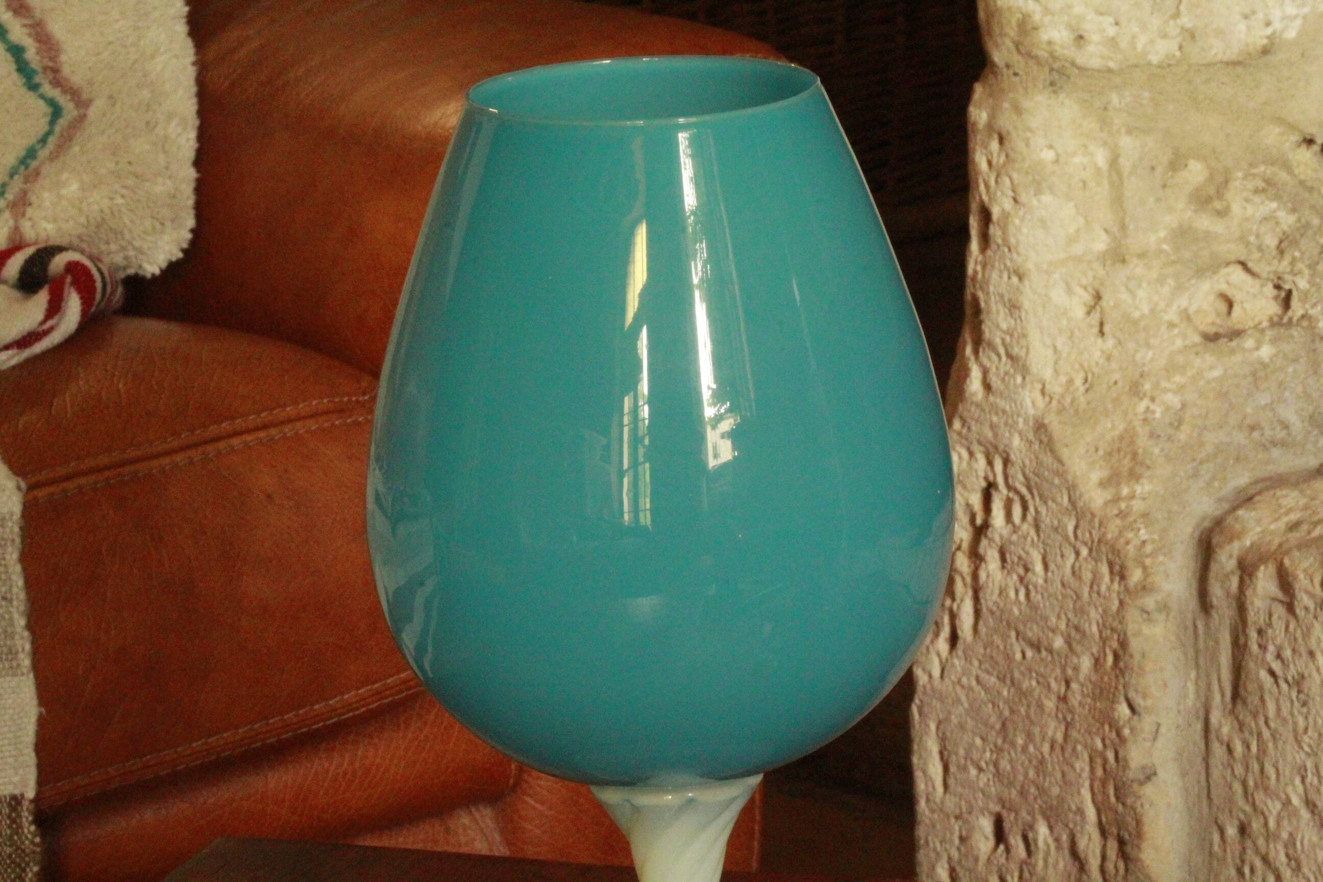 Large opaline vase