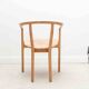 Set of 4 Scandinavian straw chairs