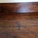 Superb Vintage Brutalist table from the 60s in solid wood