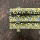 Flowered velvet bench