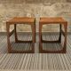 Pair of Scandinavian teak bedside tables
