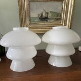 pair of opaline globes, Art Deco