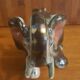Vintage elephant in iridescent Art Deco ceramic
