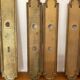Set of 13 antique beaded brass cleanliness plates + handle – 19th century
