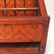 Vintage wicker desk letter holder