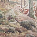 Nature painting table