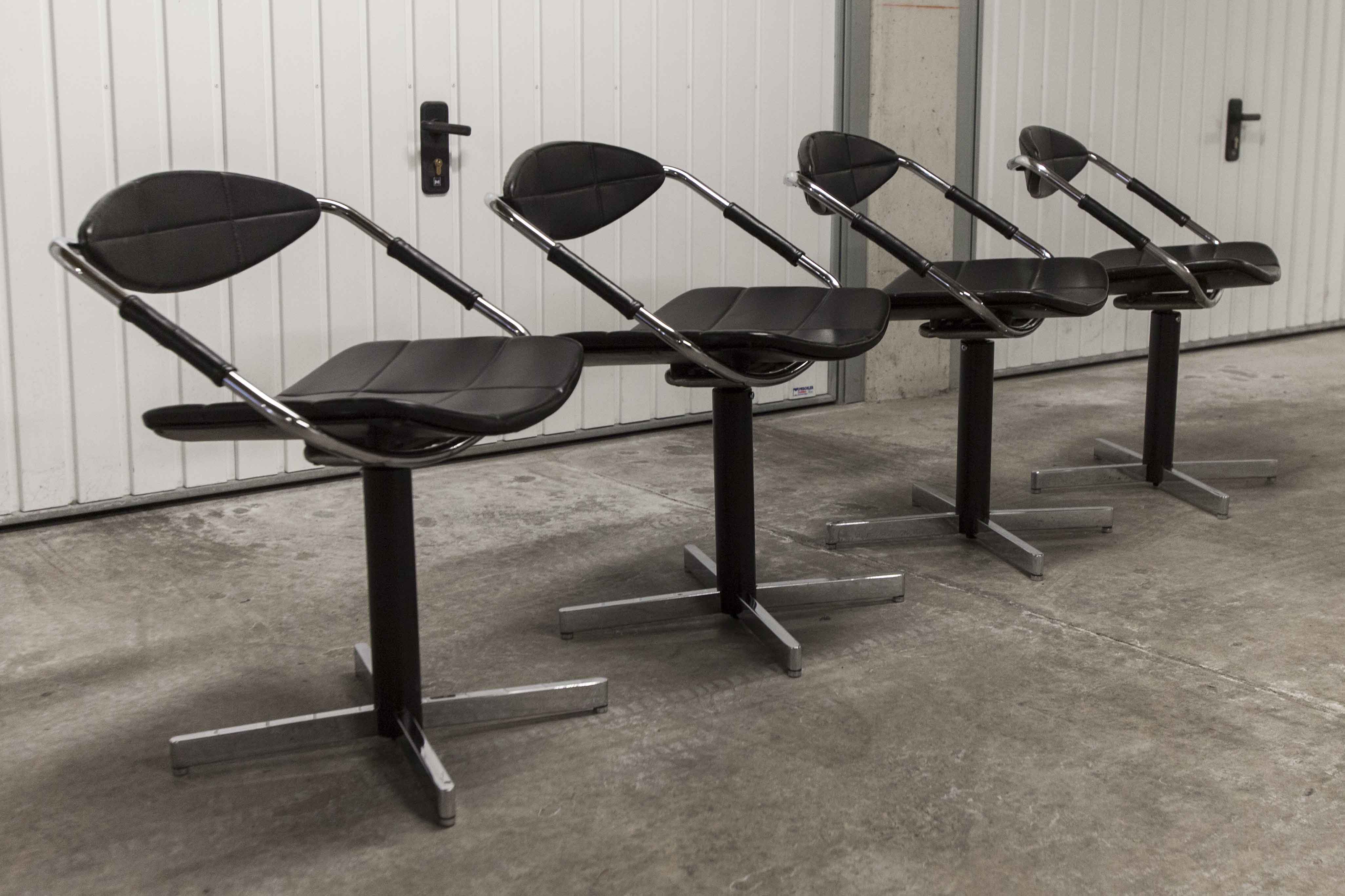Set of 4 chairs armchairs Steiner model unesco 1962
