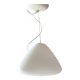 White glass pendant " Capsule " designed by Ross Lovegrove for Artemide. Italy 2010