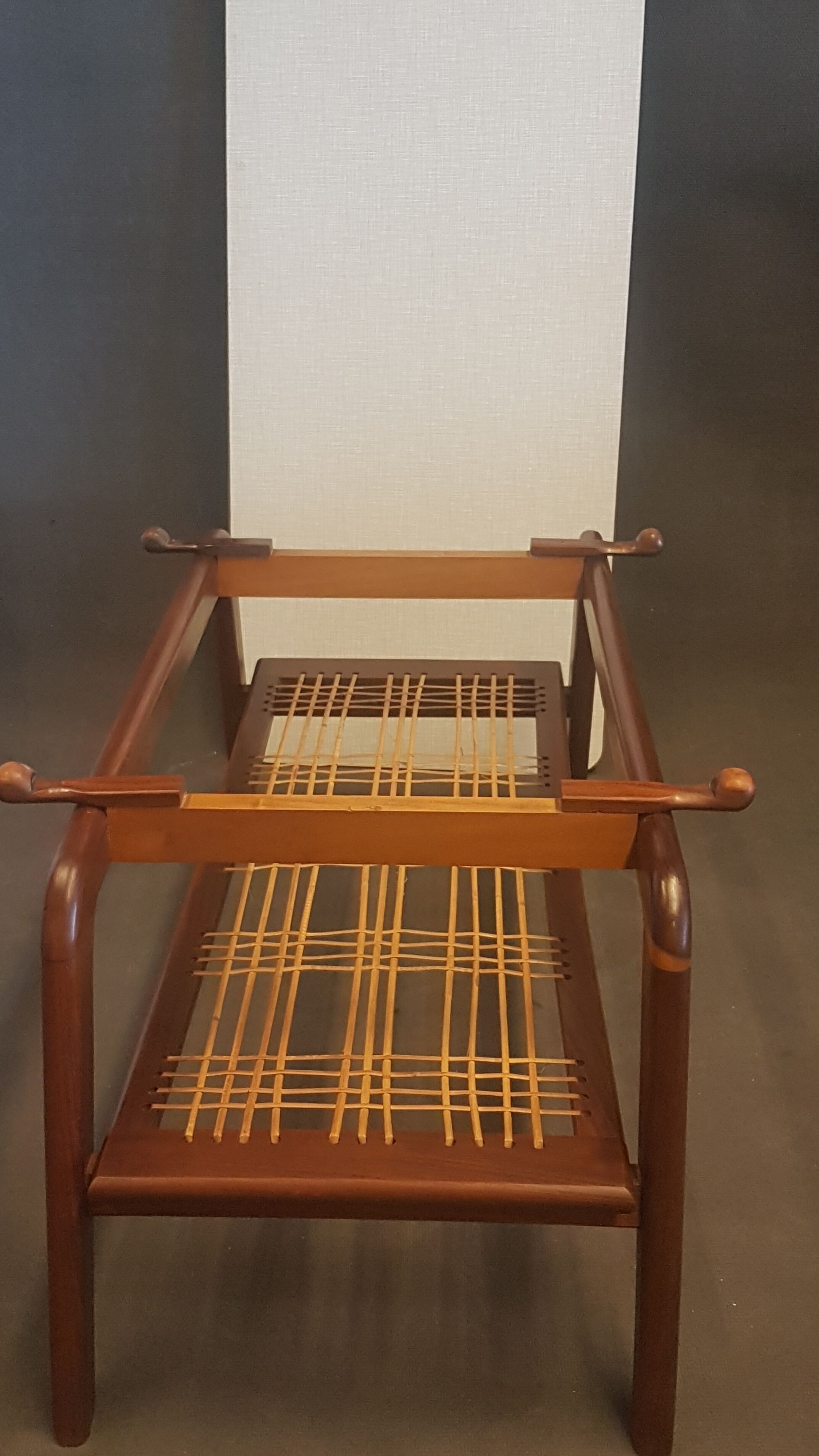 Vintage Scandinavian Style Coffee Table with Reversible Top in Teak and Formica, 1950s-1960s
