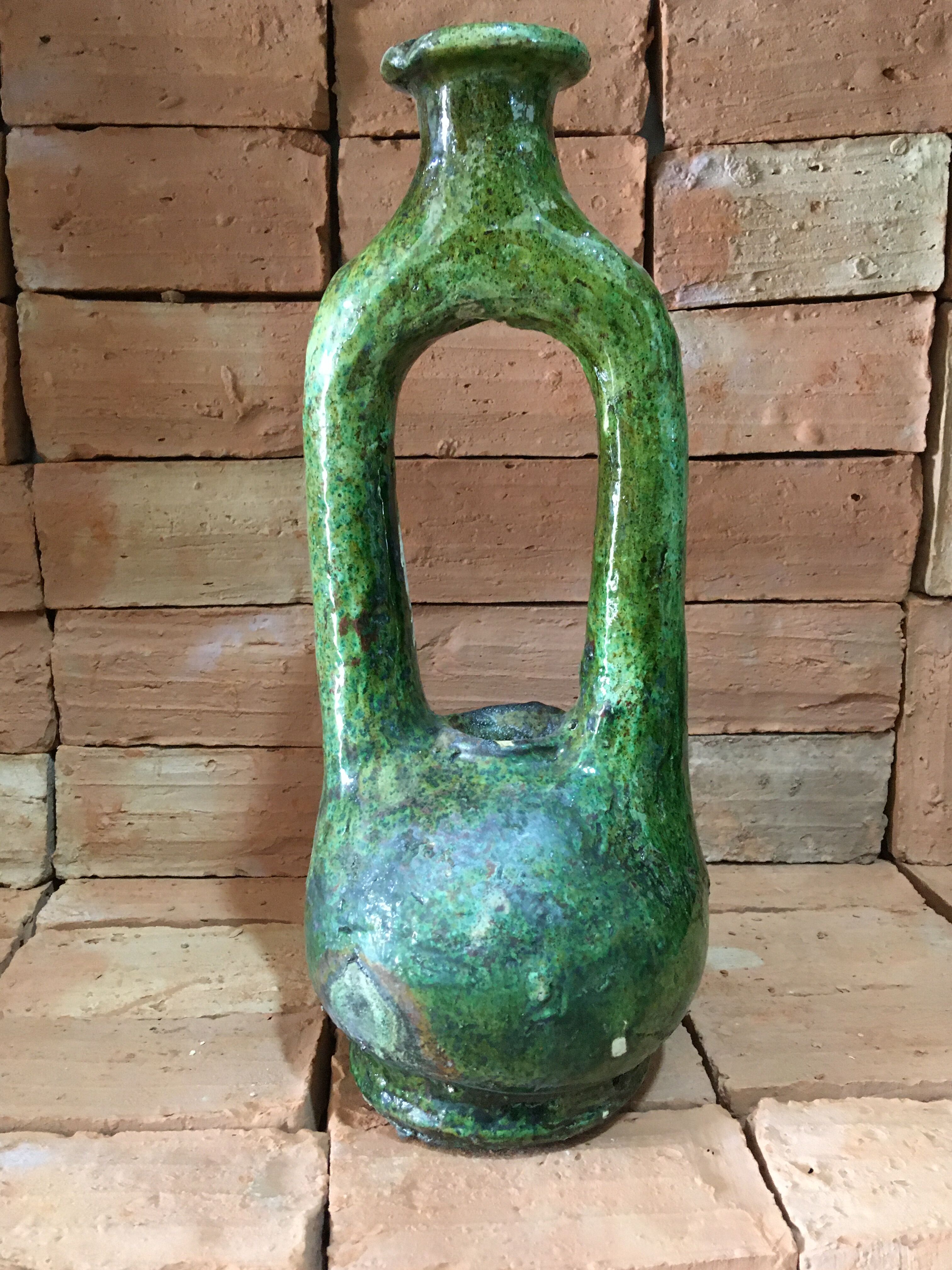 Candlestick / Authentic Tamegroute Pottery Vase