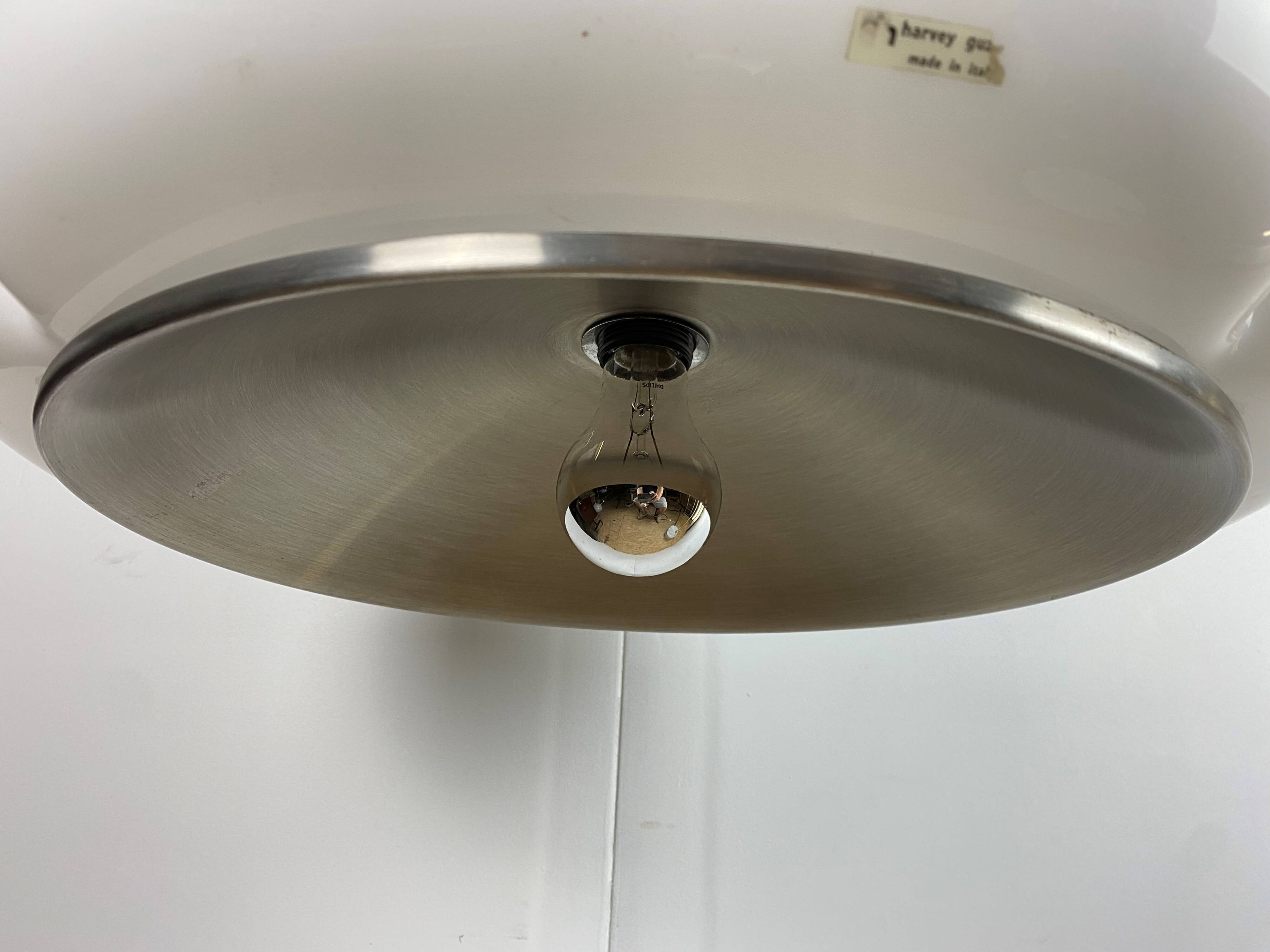 Quadrifoglio Harvey Guzzini pendant light by Gae Aulenti vintage 1970