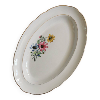 Vintage oval dish L'Amandinoise Printemps