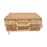 Wicker suitcase