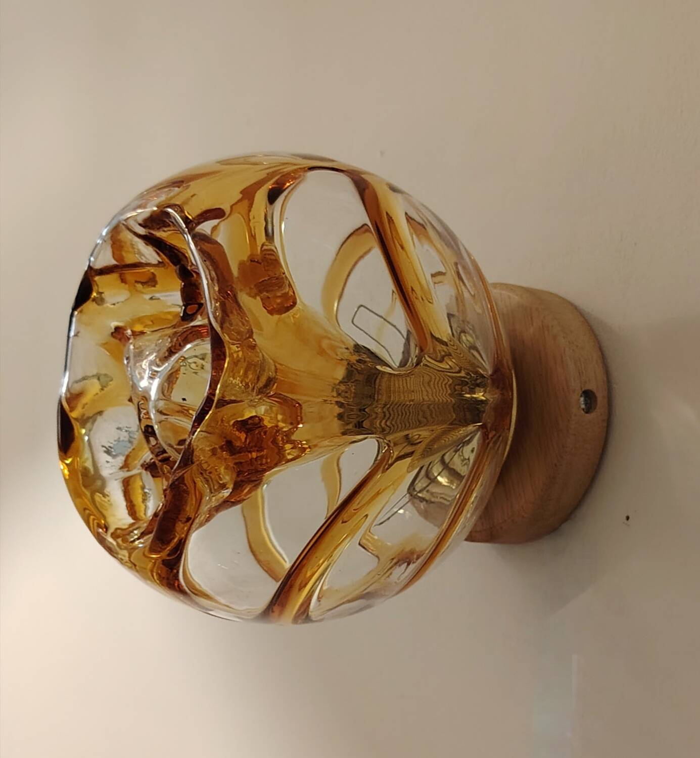Murano Mazzega wall-mounted globe