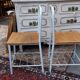 Paire de chaises en fer années 50