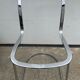 Lot 4 Italian chairs, Cidue camel leather and chrome 1970