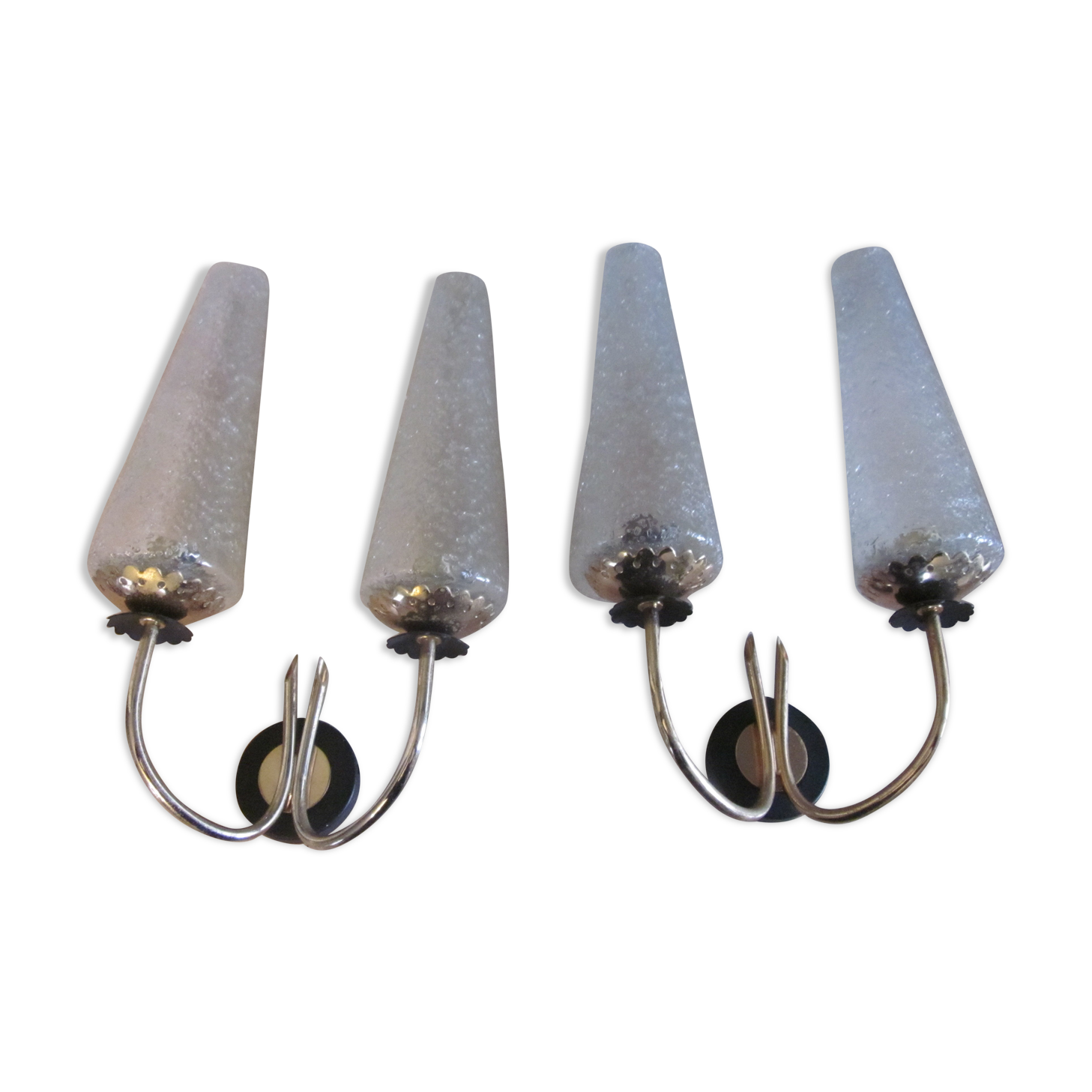 pair of wall lamps arlus of the years 50-60