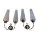 pair of wall lamps arlus of the years 50-60