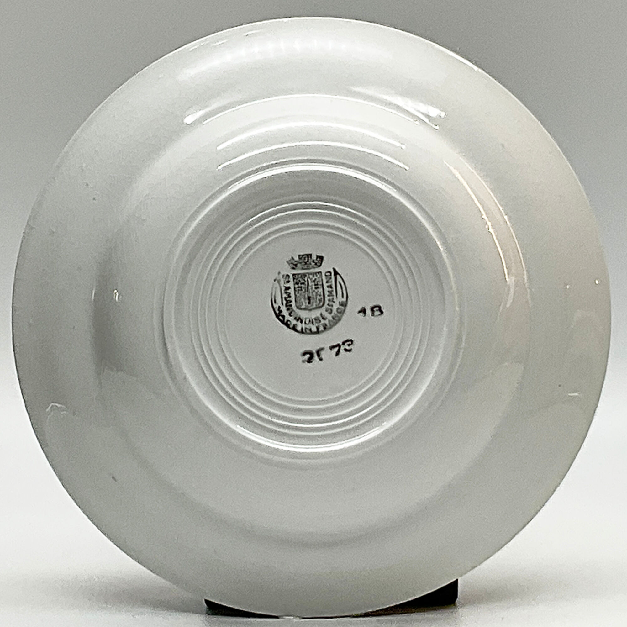 Set of 6 hollow plates "St Amandinoise/St Amand"
