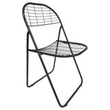 Vintage wire folding chair