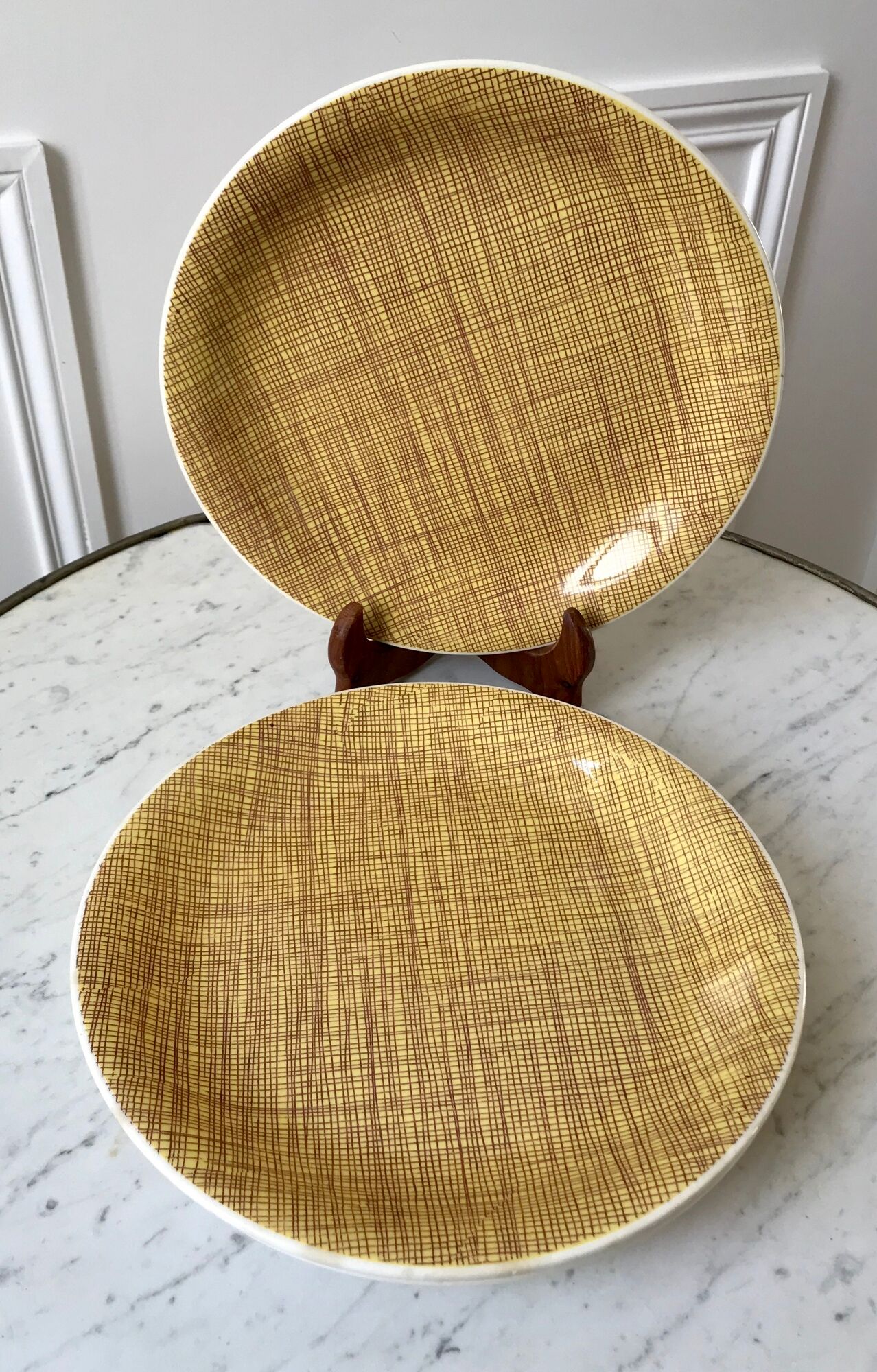 Set of 4 flat plates Villeroy & Boch model "Bern" 50s