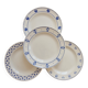 4 mismatched vintage dinner plates - Lot Cutie II