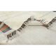 Modern Turkish Tulu Rug with Colorful Border. 100% Wool Custom Options Available