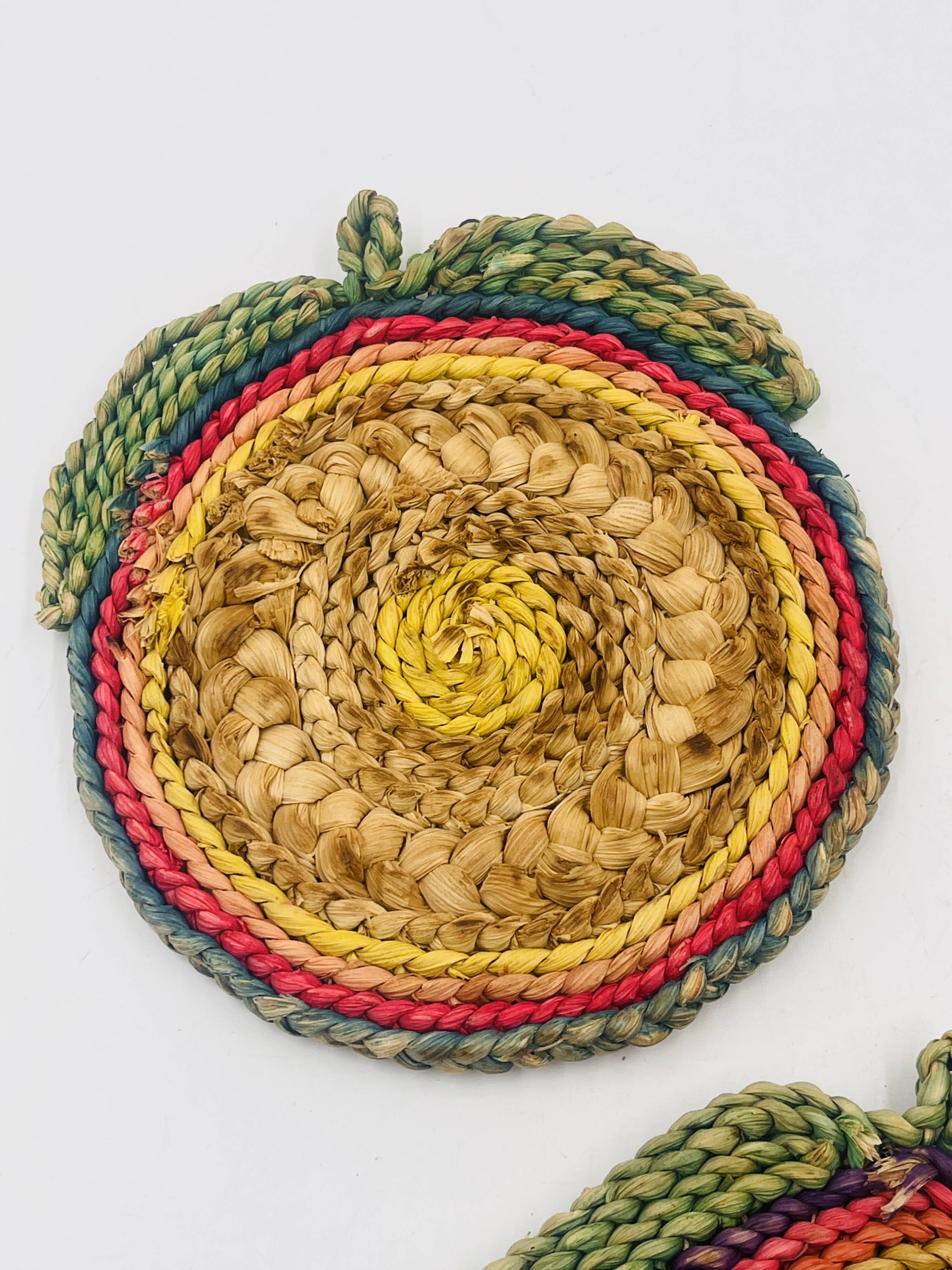 Set of 3 vintage rope trivets
