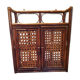 Medicine Cabinet rattan 2 doors canees vintage
