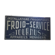 Hand-painted Frigo sign XXL 2x1m