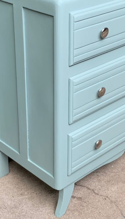 Commode Art déco bleu/vert grisé