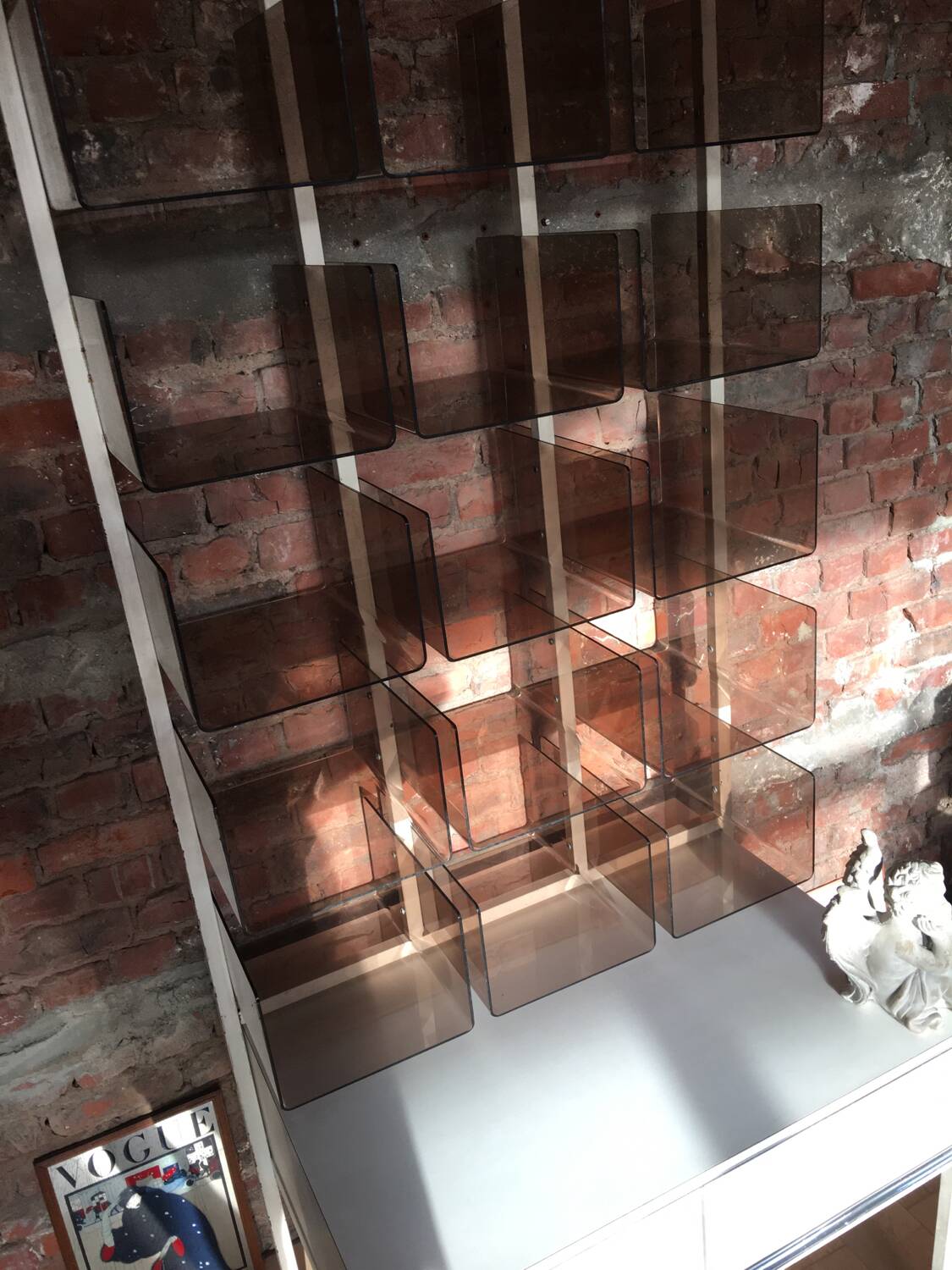 Plexiglass shelf & funky 70s