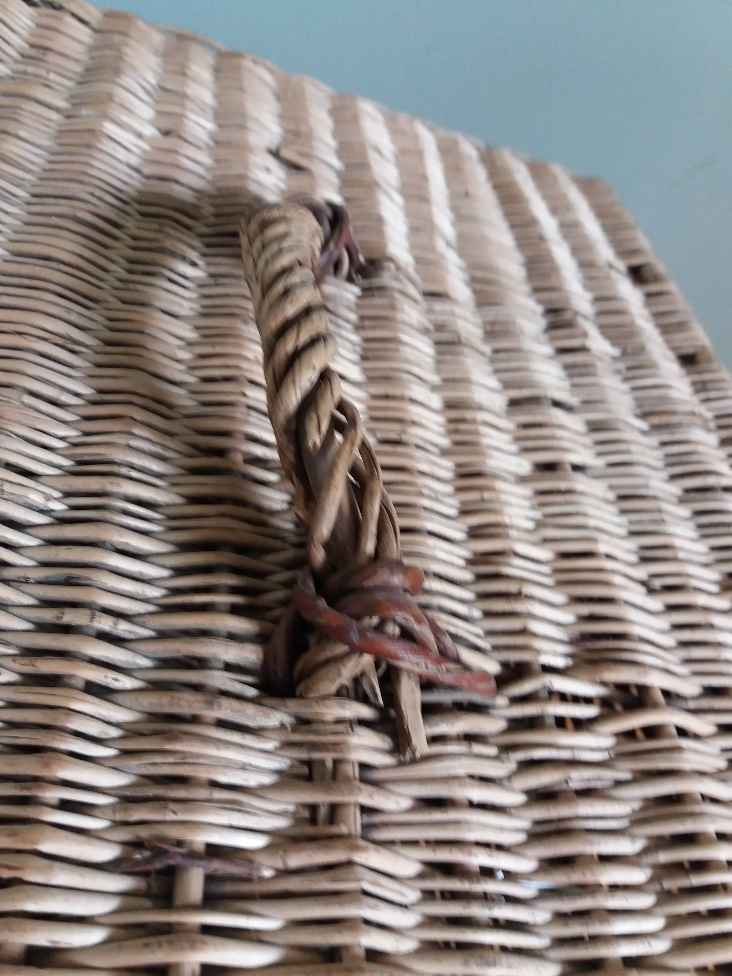 wicker box basket