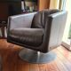 Natuzzi 3-seater sofa in full grain brown leather