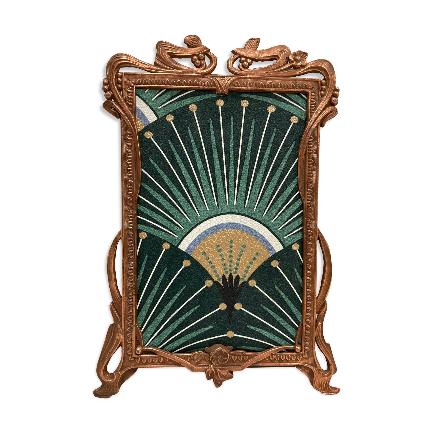 Art Nouveau copper frame