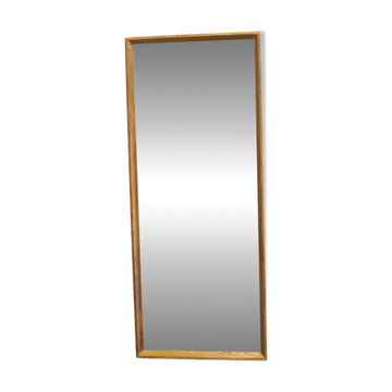 Miroir mural danois en chêne des années 60.