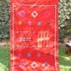 Tapis Berbère rouge ethnique 140x235 cm